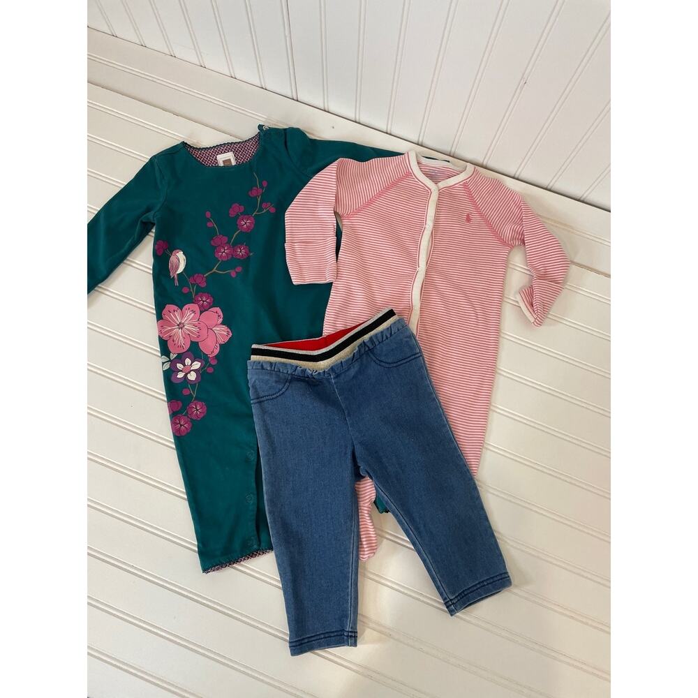 Ralph Lauren Marc Jacobs Tea Overall Footie & Pants Girls Bundle Size 6 mo